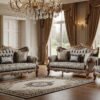 Luxury Sofa Set in UK & Pakistan Leather & Velvet MZee Furniture
