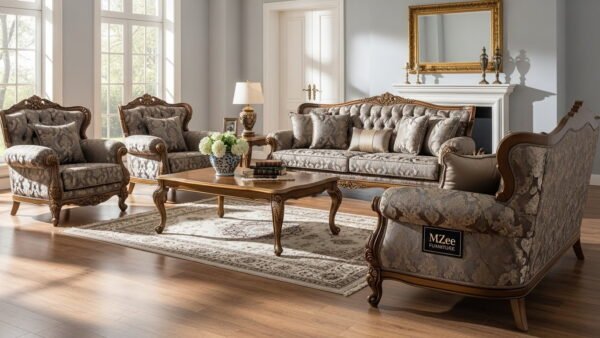 Luxury Sofa Set in UK & Pakistan Leather & Velvet MZee Furniture