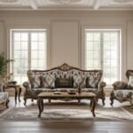 Luxury Sofa Set in UK & Pakistan Leather & Velvet MZee Furniture