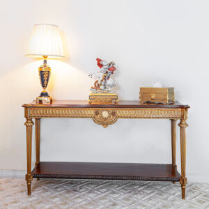 Console table classic with storage mzee furniture chiniot