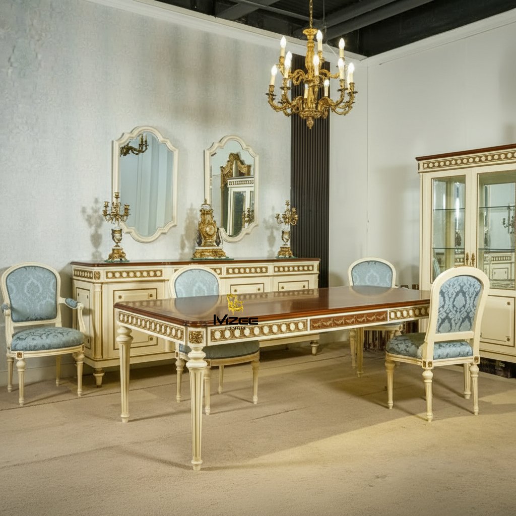 Dining Table for 6, 8 & 12 Persons in Pakistan – Solid Wood by MZee Furniture Chiniot