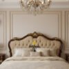 Luxury Wood King Size Bed Set Bedroom Furniture Home Decor