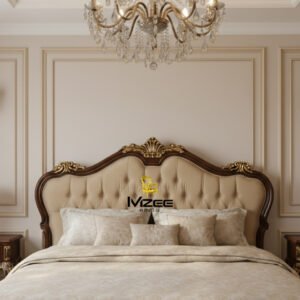 Luxury Wood King Size Bed Set Bedroom Furniture Home Decor