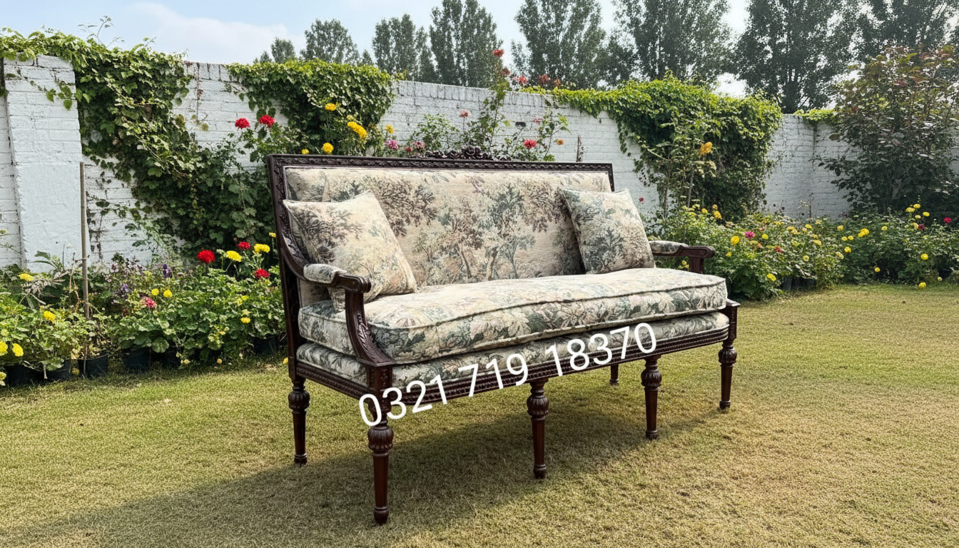 Premium Wooden Sofa Set Online – Solid Wood Sofa for Living Room