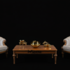 Elegant solid wood sofa set for living room – 5 & 7 seater by MZee Furniture