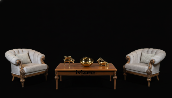 Elegant solid wood sofa set for living room – 5 & 7 seater by MZee Furniture