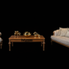 Handcrafted wooden sofa set 7 seater in Pakistan – luxury living room furniture