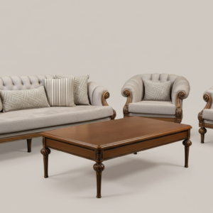 Solid wood luxury sofa set 5 seater by MZee Furniture in Pakistan
