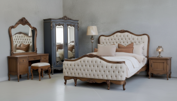 Cheap Bed Set Price in Pakistan – Solid Wood Bedroom Set