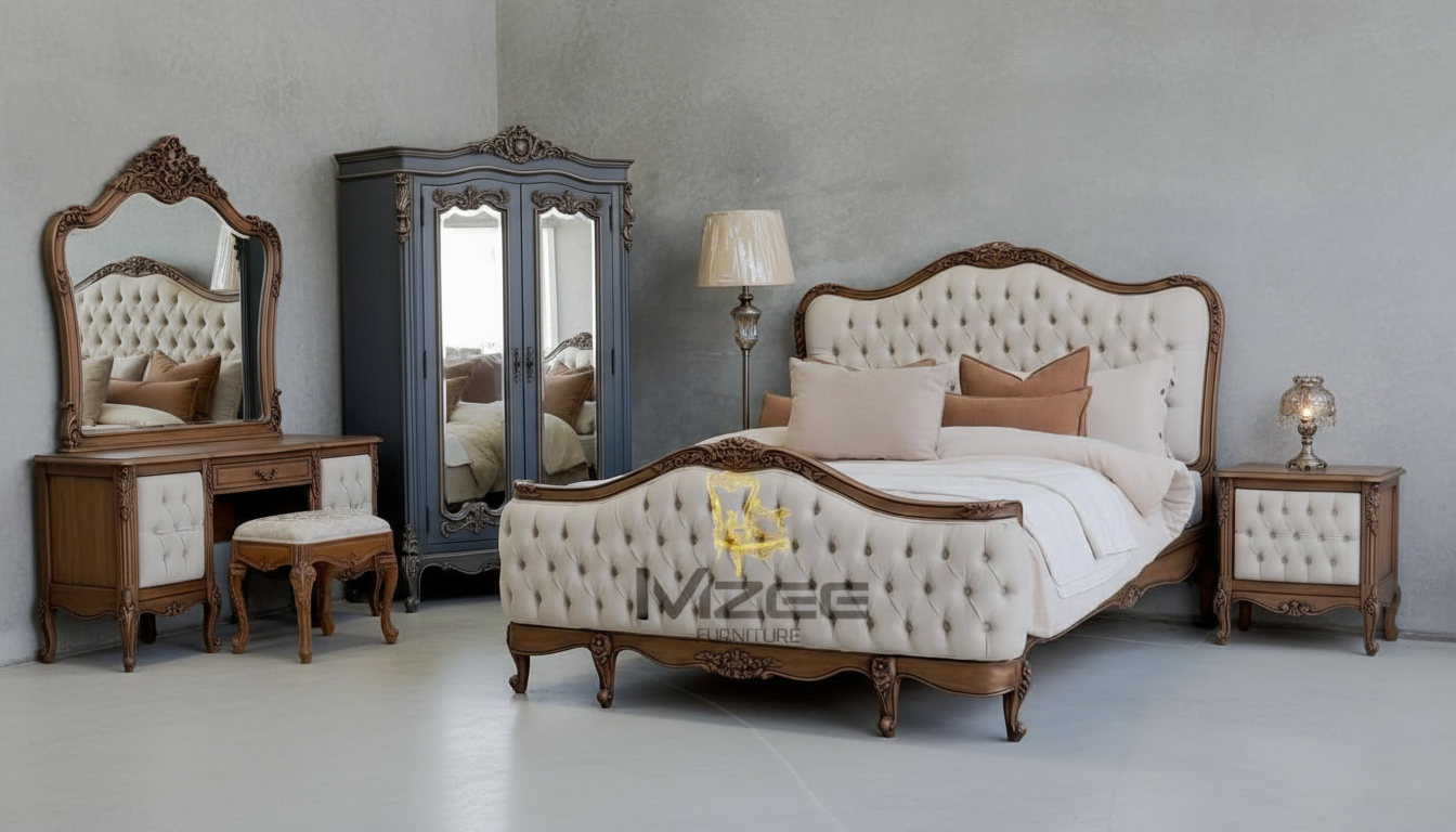 Cheap Bed Set Price in Pakistan – Solid Wood Bedroom Set