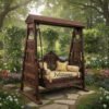 wooden jhoola wooden porch swing (1)