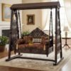 wooden jhoola wooden porch swing
