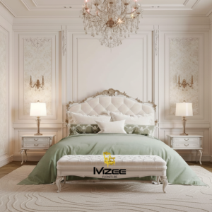 MZee King Bed Size Frame – Premium Solid Wood Bed (2)