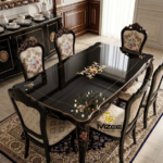 Shop the MZee wooden dining table 8 seater price in Pakistan Chinioti furniture