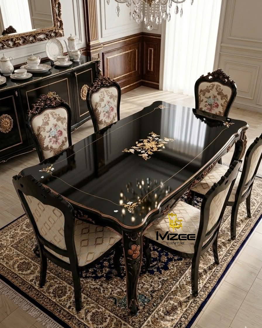 Shop the MZee wooden dining table 8 seater price in Pakistan Chinioti furniture