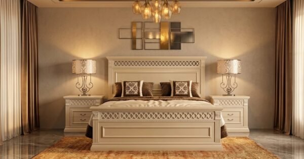 luxury bridal bed set designs in Pakistan with modern wedding bedding ideas, velvet styles, Turkish themes, and expert décor tips.