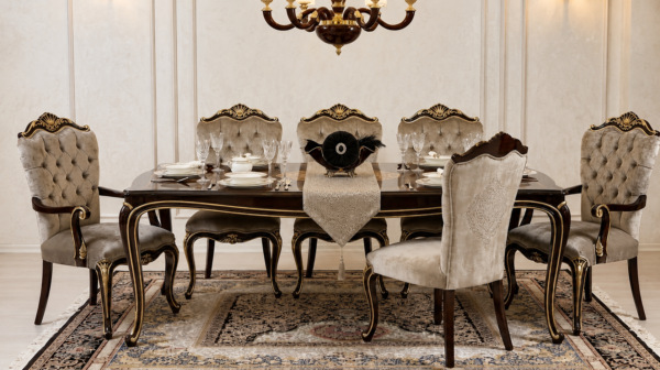 Chinioti Dining Table – Luxury Sheesham Wood Design