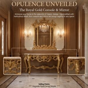 Luxury Wood Console Table Solid Sheesham MZee