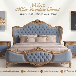 King Bed Set BS001 | Luxury Sheesham Wood | MZee