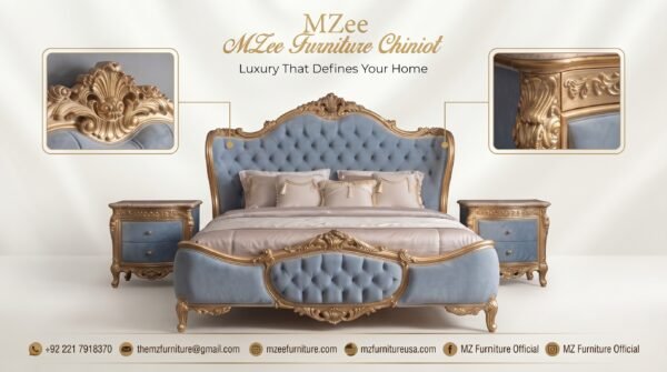 King Bed Set BS001 | Luxury Sheesham Wood | MZee