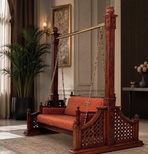 Swing Jhula MZee SJ002 Luxury Sheesham Wood Swing
