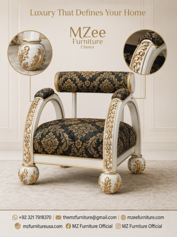 Turkish Carved Arm Chair